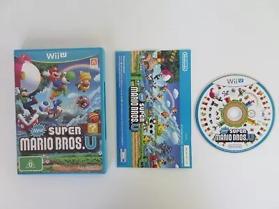 New Super Mario Bros U - Nintendo Wii U PAL- Free Postage • $23