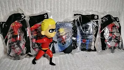 Vintage Incredibles Action Figures Toys Happy Meal Lot Of 6 Kids Fast Food McD's • $29.99