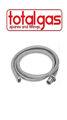 Weber 2mtr Stainless Braided Gas Hose 3/8 Sae W/ Bayonet Coupling Natural & Lpg • $49.95