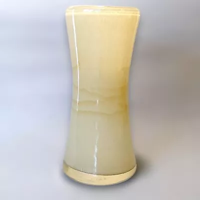 Murano Lavorazione Art Glass Artisan Hand Blown Glass Pontil Scar Vase 6 In H • $13.32