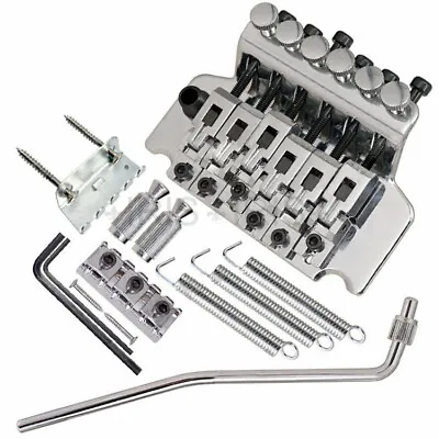 Floyd Rose Lic Ibanez Guitar Bridge Edge Style Double Tremolo System Chrome • £21.18