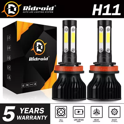 4-Side H11 H9 LED Headlight Super Bright Bulbs Kit 360000LM HIGH/LOW Beam 6000K • $15.99