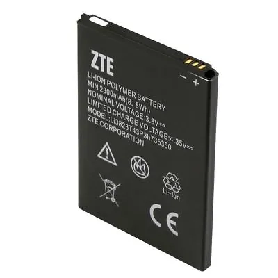 ZTE OEM Li-ion Polymer Battery 3.8V Min 2300mAh 8.8Wh Li3823T43P3H735350 Hotspot • $22.99