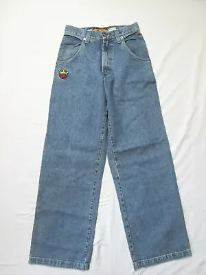 NEW JNCO Vintage 179 Pipes 27W 34L Men's 23 WideLeg Light Wash Skate Jean Denim • $362.49