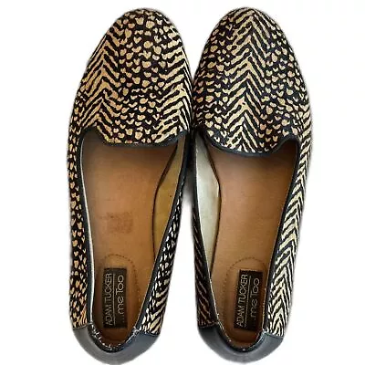 Adam Tucker Me Too Yale Animal Print Modern Flats Loafer 8.5M  GUC • $29