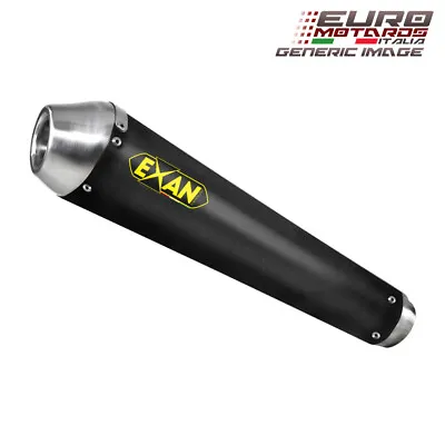 Moto Guzzi Breva 850 1100 Exan Exhaust Silencer Conic-NX Stainless/Black New • $330.08