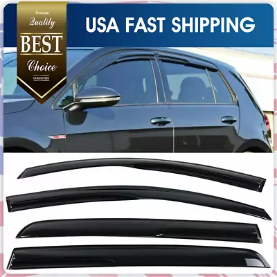 For 2008-14 Volkswagen Golf MK6 GTI 4Door Window Visors Vent Shade Rain Guards • $25.99