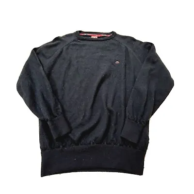 MERC LONDON Women's Size L Black  Flexmerc Wool Pullover Knit Sweater • $35.99