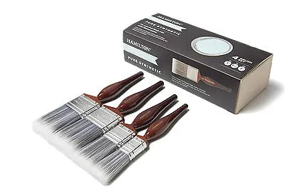 Hamilton Perfection Pure Synthetic 4pce Paint Brush Set 1x1 1x1.5 2x2  • £19.98