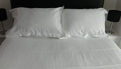 Modern Hotel Quality Box Design White Egyptian Cotton 300 Thread Duvet Covers • £12