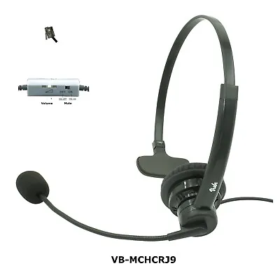 Avaya Deskphone Headset Noise Canceling Rotatable Microphone Volume & Mute • $18.99