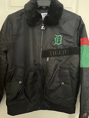 Detroit Tigers Mens Medium Starter X Ty Mopkins Black History Month Satin Jacket • $90
