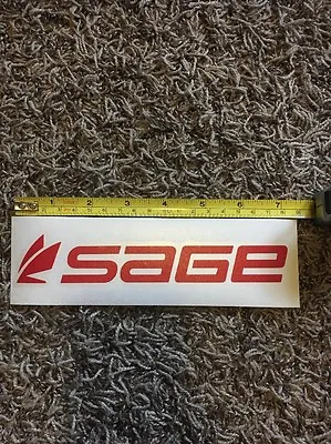 Sage Fly Fishing Decal Sticker Red Approx 7.5  • $4