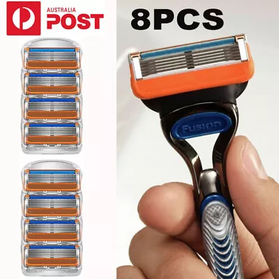 8pcs Replacement Razor Blades Shaver Refills Cartridges For Gillette Fusion 5 AU • $11.99