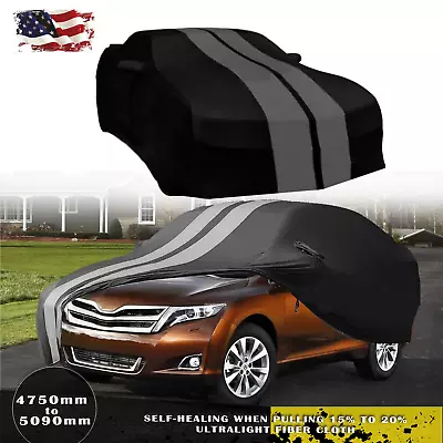 For TOYOTA  Venza 4Runnet Stain Stretch Indoor Car Cover Stretch Black/Grey • $98.99