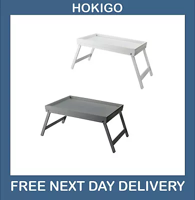 HOKIGO Bamboo Bed Tray With Folding Legs Breakfast Bed Tray • £15.99