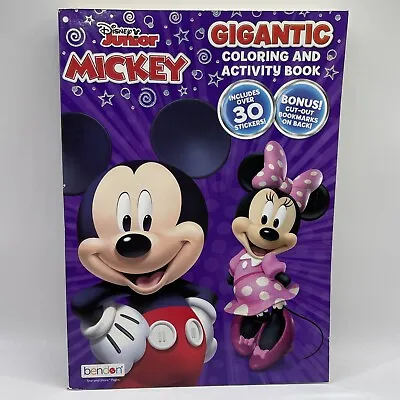 Disney Junior Mickey & Minnie Mouse Gigantic Coloring & Activity Book W Stickers • $7.59