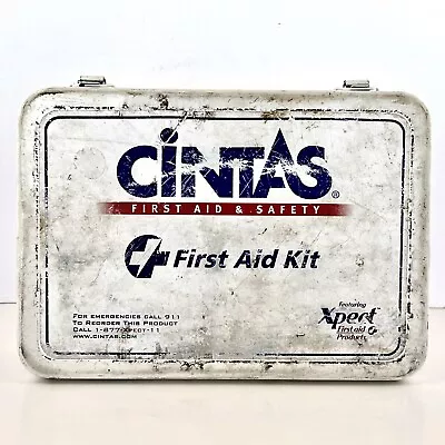 Cintas Metal First Aid Kit With First Aid Supplies Full Wall Mount Style • $19.50