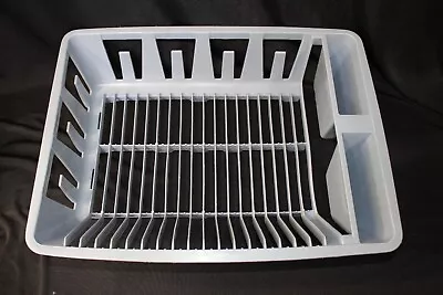 Vintage Light Blue Rubbermaid Plastic Dish Air/Drip Drying Rack 19  X 14.5  Guc • $44.95