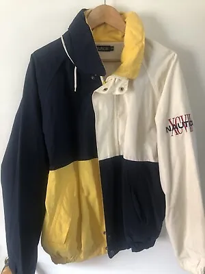 Nautica Competition Vintage Jacket Blue Yellow Large L • $79
