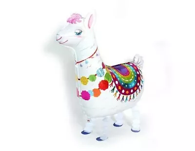 MY PET WHITE LLAMA WALKING BALLOON Airwalker Actually Walks! UK SELLER • £3.89