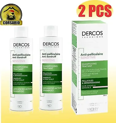 Vichy Dercos Anti-dandruff Shampoo For Sensitive Scalp X 200 Ml • $119