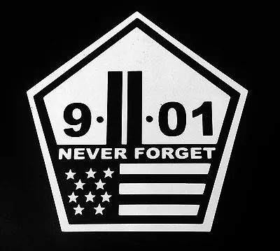 US MADE Never Forget World Trade Center Sticker Decal 9/11 NYC Vinyl  • $3.99