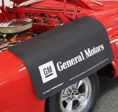 Fender Gripper Protective Black Fender Cover Mat General Motors Logo • $37.90