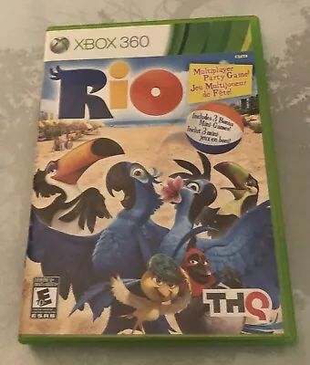 Rio (Microsoft Xbox 360 2011) CIB Cleaned Tested VG Multiplayer Mini Games VG • $16.99