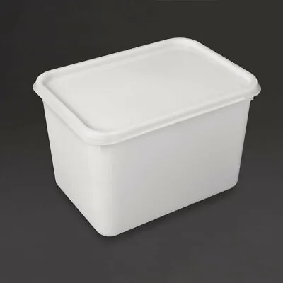 4 Litre Rectangular Ice Cream Tubs With Lids Kitchen Food Storage Containers • £16.98