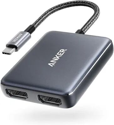 Anker USB C Hub Adapter Dual HDMI 4K Portable For Macbook Pro&Air/iPad Pro/XPS • £19.19
