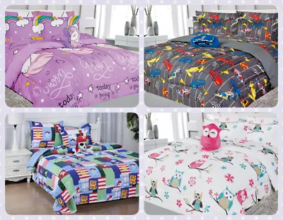 6pc Bedroom Kids Bed In A Bag Comforter + Sheet Complete Bedding Set Twin Size • $39.53