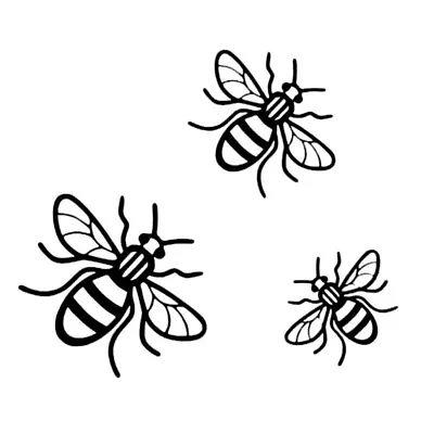 3PCS Bees Wall Art Decorations Garden Ornament Bee Wall Decor Hanging Decor • £3.99