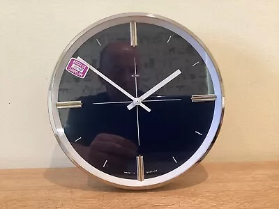 New Old Stock / Ex Display - Metamec Wall Clock. Dark Blue - Beautiful Condition • £50