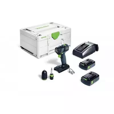 Festool 18v Cordless Drill TXS18 C 30 Plus 2 X 3.0ah Li-on Batteries 577332 • £339.95