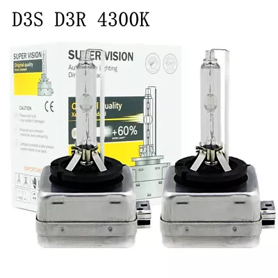 4300K D3S Headlights Xenon HID Bulbs Globes 35W For Jeep Grand Cherokee 2014 -18 • $32.99