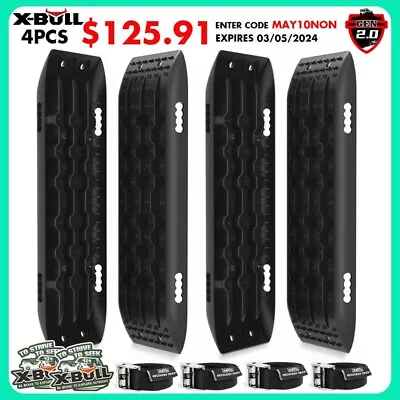 X-BULL Recovery Tracks Traction Boards Sand Mud Snow Tracks 10T 4PCS 4X4 Vehicle • $139.90