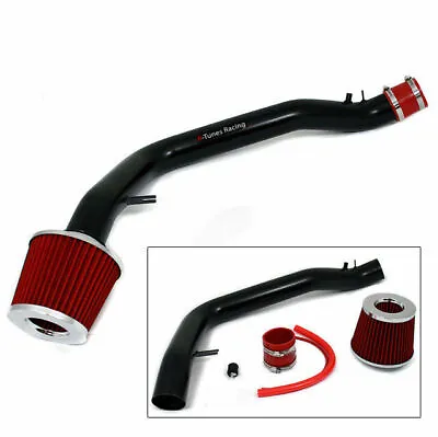 Matte Black COLD AIR RACING INTAKE KIT+RED FILTER FOR 90-93 Acura INTEGRA • $458.99