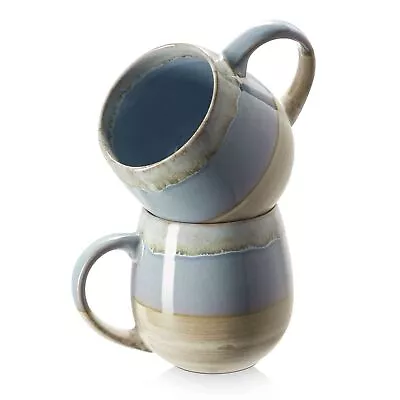 21 Oz Large Ceramic Coffee Mug Stoneware Coffee Mugs Set Of 2 Big Tea Cup F... • $33.52