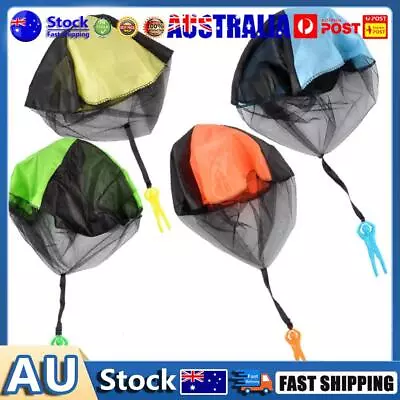 Hand Throwing Kids Mini Play Parachute Toy Man Model Outdoor Sports Toys • $8.99