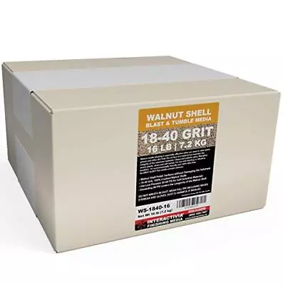 16 Lbs Or 7.2 Kg Ground Walnut Shell Media 1840 Grit Fine Walnut Shells For Tumb • $54.69