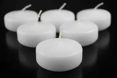 160 White Floating Candle Room Table Centrepiece Pool Pond Bath 5hr Burn BULK • $139.24