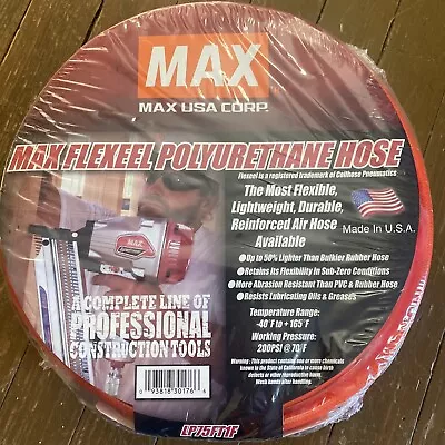 Coilhose MAX USA CORP1/4 X75' RED FLEXEEL HOSE W/ 1/4  FITTINGS - New In Package • $39.99