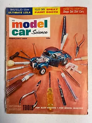 MODEL CAR Science Magazine February 1966 AMT MPC Monogram Revell • $7.95