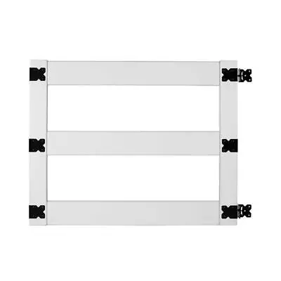 Veranda Vinyl Fence Gate 3 Ft. X 5 Ft. 3-Ranch Rail Flat-Top UV Protected White • $187.46