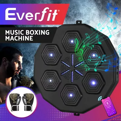 Everfit Music Boxing Machine Bluetooth Target Punching USB Chargeable Home Gym • $85.95