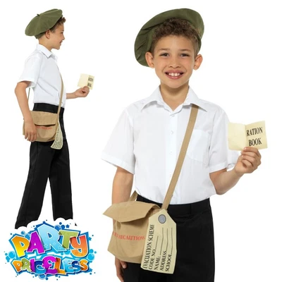 £8.99 • Buy Kids 1940s WW2 Fancy Dress Instant Kit Boys Girls Book Week Day Accessories