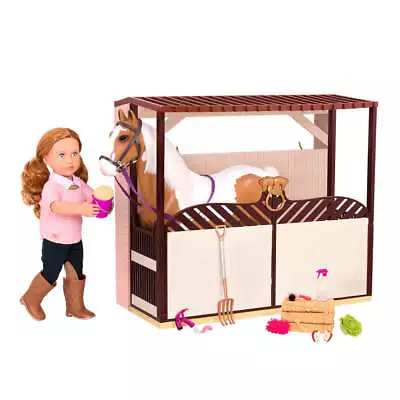 New Our Generation Plastic Horse Barn Premium Quality Doll House Accessories • $326.95