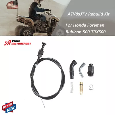 For Honda Foreman Rubicon 500 TRX500 Choke Cable & Valve Plunger Rebuild Kit • $11.34