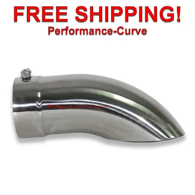 Diesel Stainless Steel Bolt On Turn Down Exhaust Tip 5  In - Out - 16  Long • $59.95